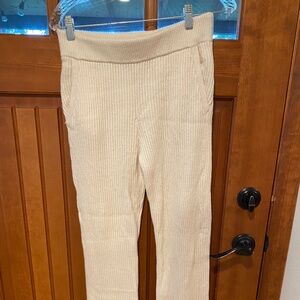Club Monaco Cashmere Blend Ribbed Pants - Small